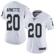 Wholesale Cheap Nike Raiders #20 Damon Arnette White Women's Stitched NFL Vapor Untouchable Limited Jersey