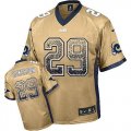 Wholesale Cheap Nike Rams #29 Eric Dickerson Gold Men's Stitched NFL Elite Drift Fashion Jersey