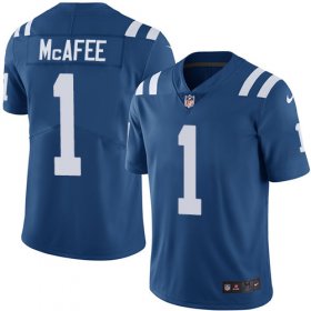 Wholesale Cheap Nike Colts #1 Pat McAfee Royal Blue Team Color Men\'s Stitched NFL Vapor Untouchable Limited Jersey