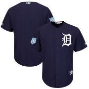 Wholesale Cheap Tigers Blank Navy Blue 2019 Spring Training Cool Base Stitched MLB Jersey
