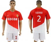 Wholesale Cheap Monaco #2 Fabinho Home Soccer Club Jersey