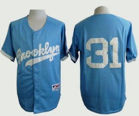 Wholesale Cheap Dodgers #31 Joc Pederson Light Blue Cooperstown Stitched MLB Jersey