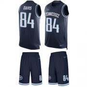 Wholesale Cheap Nike Titans #84 Corey Davis Navy Blue Team Color Men's Stitched NFL Limited Tank Top Suit Jersey