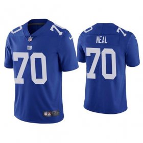 Wholesale Cheap Men\'s New York Giants #70 Evan Neal Blue Vapor Untouchable Limited Stitched Jersey
