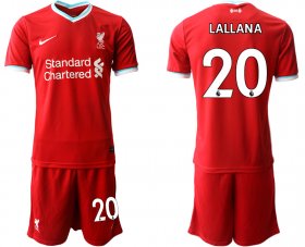 Wholesale Cheap Men 2020-2021 club Liverpool home 20 red Soccer Jerseys