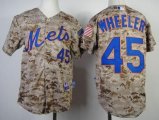 Wholesale Cheap Mets #45 Zack Wheeler Camo Alternate Cool Base Stitched Youth MLB Jersey