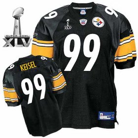 Wholesale Cheap Steelers #99 Brett Keisel Black Super Bowl XLV Stitched NFL Jersey