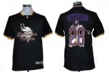 Wholesale Cheap Nike Vikings #28 Adrian Peterson Black Men's NFL Game All Star Fashion Jersey