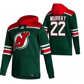 Wholesale Cheap New Jersey Devils #22 Ryan Murray Adidas Reverse Retro Pullover Hoodie Green