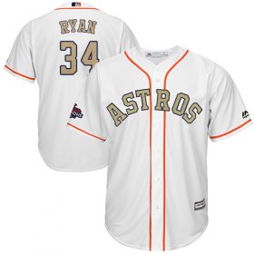 Wholesale Cheap Astros #34 Nolan Ryan White 2018 Gold Program Cool Base Stitched Youth MLB Jersey