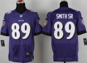 Wholesale Cheap Nike Ravens #89 Steve Smith Purple Team Color Men's Stitched NFL New Elite Jersey