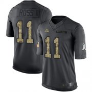 Wholesale Cheap Nike Bengals #11 John Ross III Black Men's Stitched NFL Limited 2016 Salute to Service Jersey