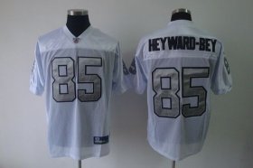 Wholesale Cheap Raiders #85 Darrius Heyward-Bey White Silver Grey No. Stitched NFL Jersey