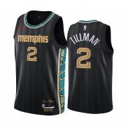Wholesale Cheap Nike Grizzlies #2 Xavier Tillman Black NBA Swingman 2020-21 City Edition Jersey