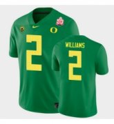Wholesale Cheap Men Oregon Ducks Devon Williams 2021 Fiesta Bowl Green Game Jersey 0A