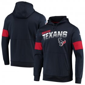 Wholesale Cheap Houston Texans Nike Sideline Team Logo Performance Pullover Hoodie Navy