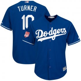 Wholesale Cheap Dodgers #10 Justin Turner Royal 2019 Spring Training Cool Base Stitched MLB Jersey