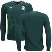 Wholesale Cheap Mexico Blank Home Long Sleeves Kid Soccer Country Jersey