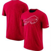 Wholesale Cheap Men's Buffalo Bills Nike Red Sideline Cotton Slub Performance T-Shirt