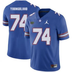 Wholesale Cheap Florida Gators 74 Jack Youngblood Blue College Football Jersey