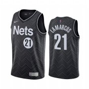 Wholesale Cheap Brooklyn Nets #21 LaMarcus Aldridge Black NBA Swingman 2020-21 Earned Edition Jersey