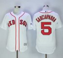 Wholesale Cheap Red Sox #5 Nomar Garciaparra White Flexbase Authentic Collection Stitched MLB Jersey
