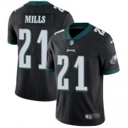 Wholesale Cheap Nike Eagles #21 Jalen Mills Black Alternate Men's Stitched NFL Vapor Untouchable Limited Jersey