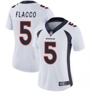 Wholesale Cheap Nike Broncos #5 Joe Flacco White Women's Stitched NFL Vapor Untouchable Limited Jersey