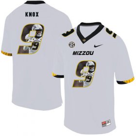Wholesale Cheap Missouri Tigers 9 Jalen Knox White Nike Fashion College Football Jersey