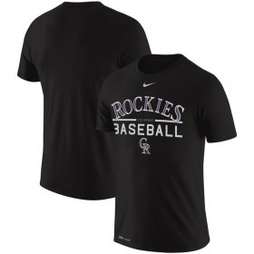 Wholesale Cheap Colorado Rockies Nike Practice Performance T-Shirt Black