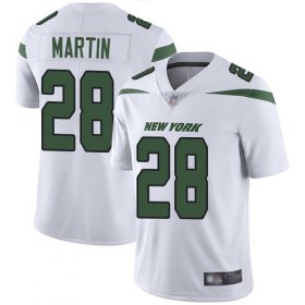 Wholesale Cheap Nike Jets #28 Curtis Martin White Men\'s Stitched NFL Vapor Untouchable Limited Jersey