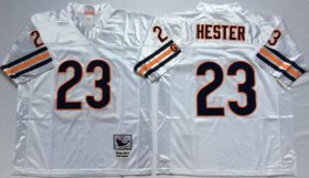 Wholesale Cheap Mitchell&Ness Bears #23 Devin Hester White Small No. Throwback Stitched NFL Jersey