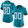 Wholesale Cheap Nike Jacksonville Jaguars Customized Teal Green Team Color Stitched Vapor Untouchable Limited Women's NFL Jersey