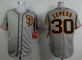Wholesale Cheap Giants #30 Orlando Cepeda Grey Cool Base Stitched MLB Jersey