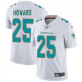 Wholesale Cheap Nike Dolphins #25 Xavien Howard White Men's Stitched NFL Vapor Untouchable Limited Jersey