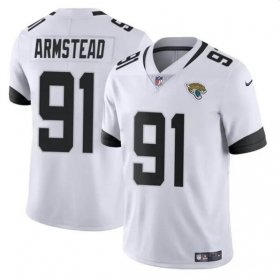 Cheap Men\'s Jacksonville Jaguars #91 Arik Armstead White Vapor Untouchable Limited Football Stitched Jersey