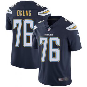 Wholesale Cheap Nike Chargers #76 Russell Okung Navy Blue Team Color Men\'s Stitched NFL Vapor Untouchable Limited Jersey