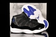 Wholesale Cheap Air Jordan 11 Kid Shoes Black/White/Blue