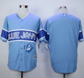 Wholesale Cheap Blue Jays Blank Light Blue Exclusive New Cool Base Stitched MLB Jersey