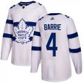 Wholesale Cheap Adidas Maple Leafs #4 Tyson Barrie White Authentic 2018 Stadium Series Stitched NHL Jersey