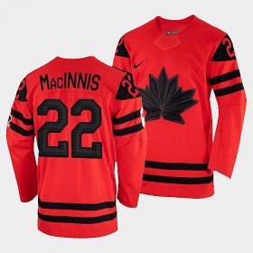 Wholesale Cheap Men\'s Canada Hockey Al MacInnis Red 2022 Winter Olympic #22 Gold Winner Jersey