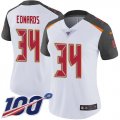 Wholesale Cheap Nike Buccaneers #34 Mike Edwards White Women's Stitched NFL 100th Season Vapor Untouchable Limited Jersey