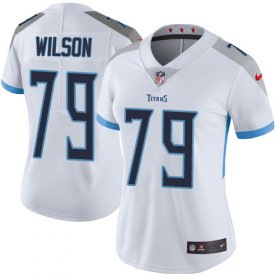 Wholesale Cheap Nike Titans #79 Isaiah Wilson White Women\'s Stitched NFL Vapor Untouchable Limited Jersey