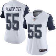 Wholesale Cheap Nike Cowboys #55 Leighton Vander Esch White Women's Stitched NFL Limited Rush Jersey