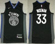 Wholesale Cheap Men's Golden State Warriors #33 James Wiseman Black 2021 Nike Swingman Stitched NBA Jersey