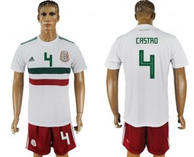 Wholesale Cheap Mexico #4 Castro Away Soccer Country Jersey