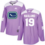 Wholesale Cheap Adidas Canucks #19 Markus Naslund Purple Authentic Fights Cancer Stitched NHL Jersey