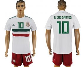 Wholesale Cheap Mexico #10 G.Dos Santos Away Soccer Country Jersey