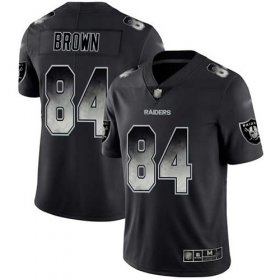 Wholesale Cheap Nike Raiders #84 Antonio Brown Black Men\'s Stitched NFL Vapor Untouchable Limited Smoke Fashion Jersey