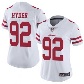 Wholesale Cheap Nike 49ers #92 Kerry Hyder White Women\'s Stitched NFL Vapor Untouchable Limited Jersey